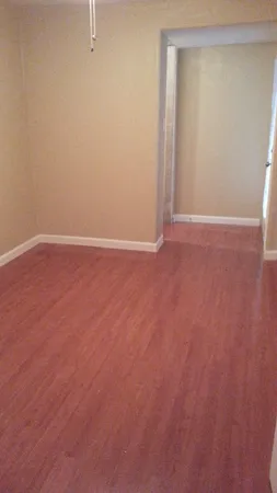 an empty room with an entryway