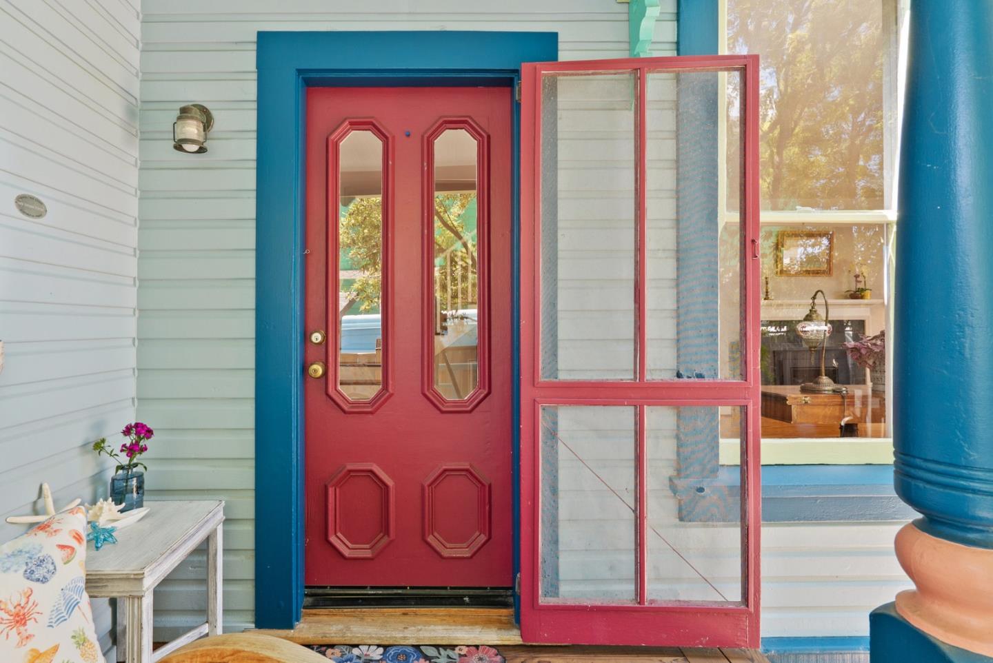 505 Cayuga Street Santa Cruz, CA 95062 - Photo 6 of 57 a view of front door with red door