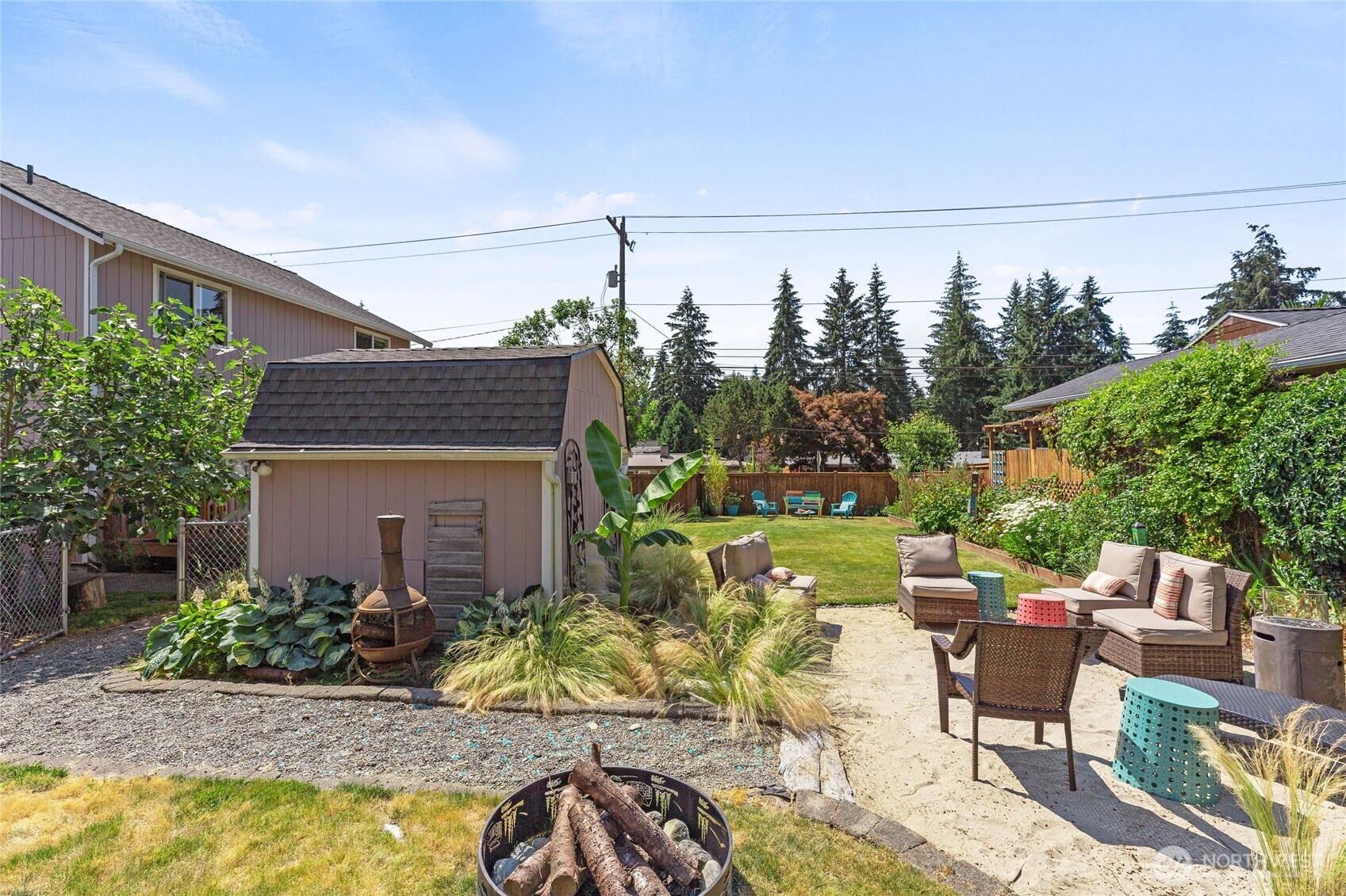 16267 16th Avenue Southwest Burien, WA 98166 - Photo 31 of 40 a view of yard with swimming pool outdoor seating and yard