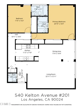 $5,000 | 540 Kelton Avenue, Unit 201, Los Angeles, CA 90024