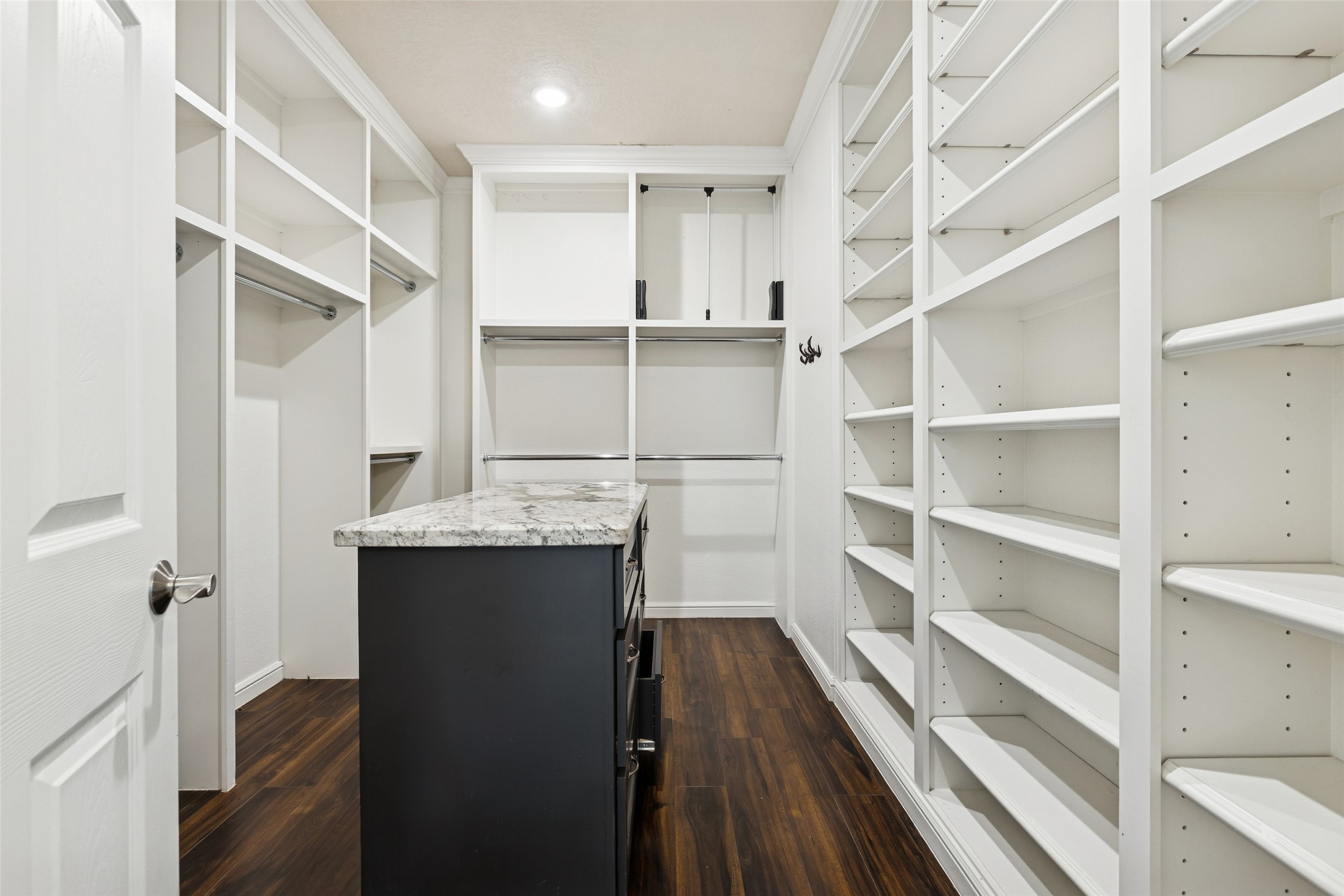 21724 Stargrass Drive Spring, TX 77388 - Photo 28 of 50 a view of walk in closet with empty racks