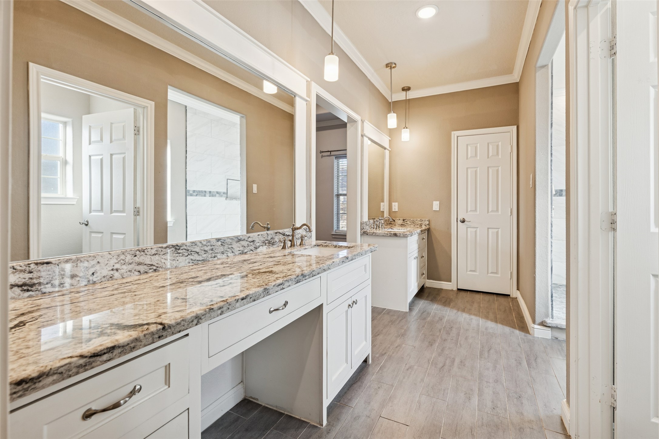 21724 Stargrass Drive Spring, TX 77388 - Photo 30 of 50 a bathroom with a granite countertop sink mirror and double