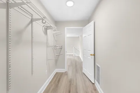 a view of a walk in closet
