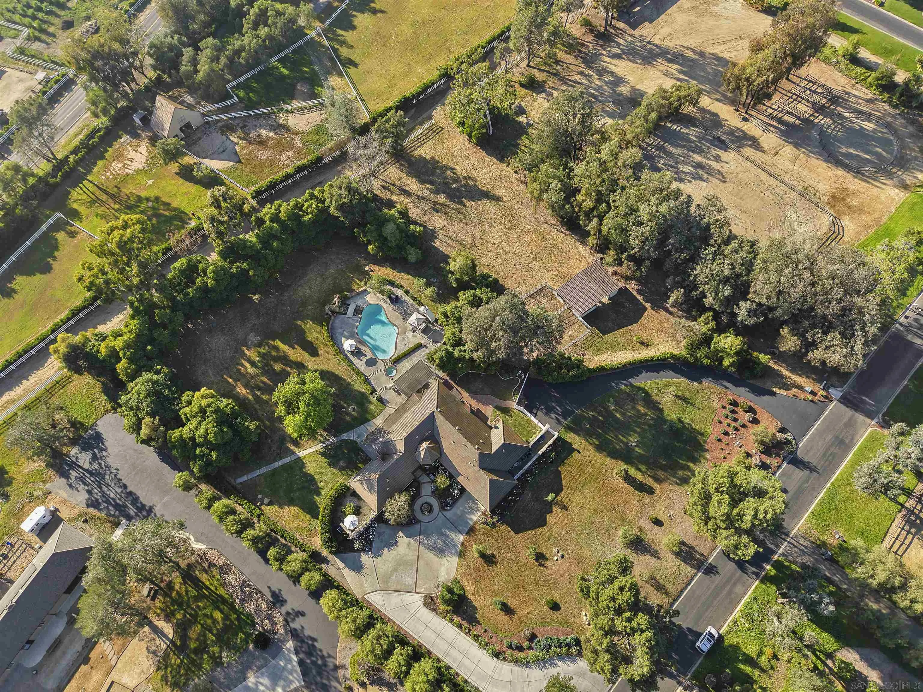 5 Country Glen Road Fallbrook, CA 92028 - Photo 36 of 43 an aerial view of a house with a yard