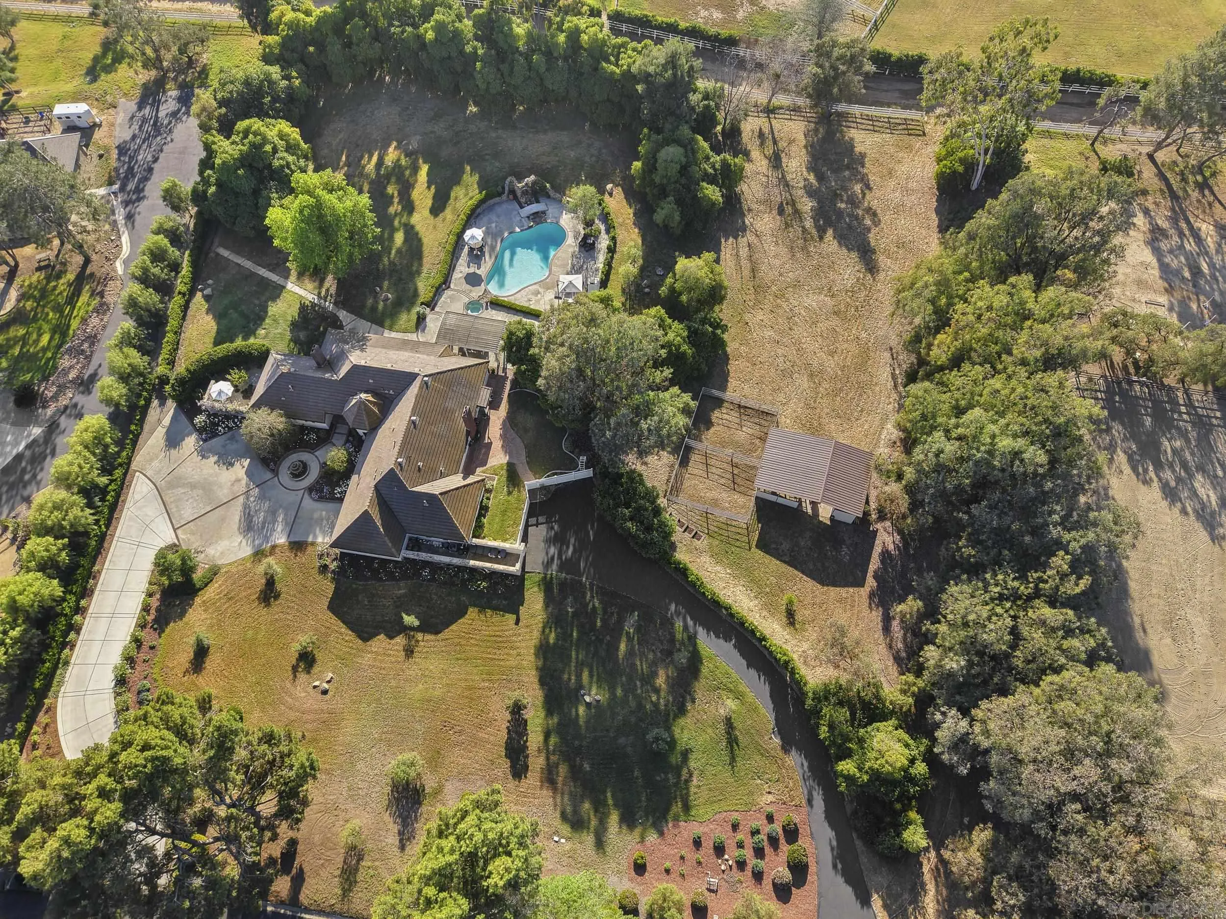 5 Country Glen Road Fallbrook, CA 92028 - Photo 40 of 43 an aerial view of residential houses with outdoor space