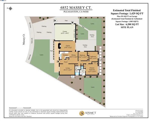 $1,298,000 | 6852 Massey Court, Pleasanton, CA 94588