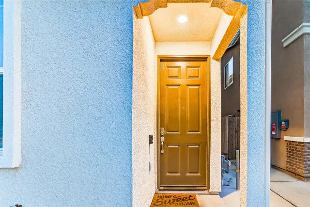 a view of livingroom with furniture and flat screen tv