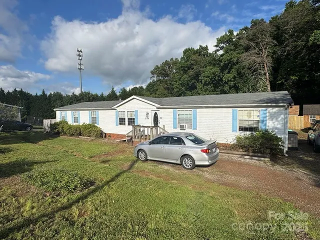 a house view with a garden space