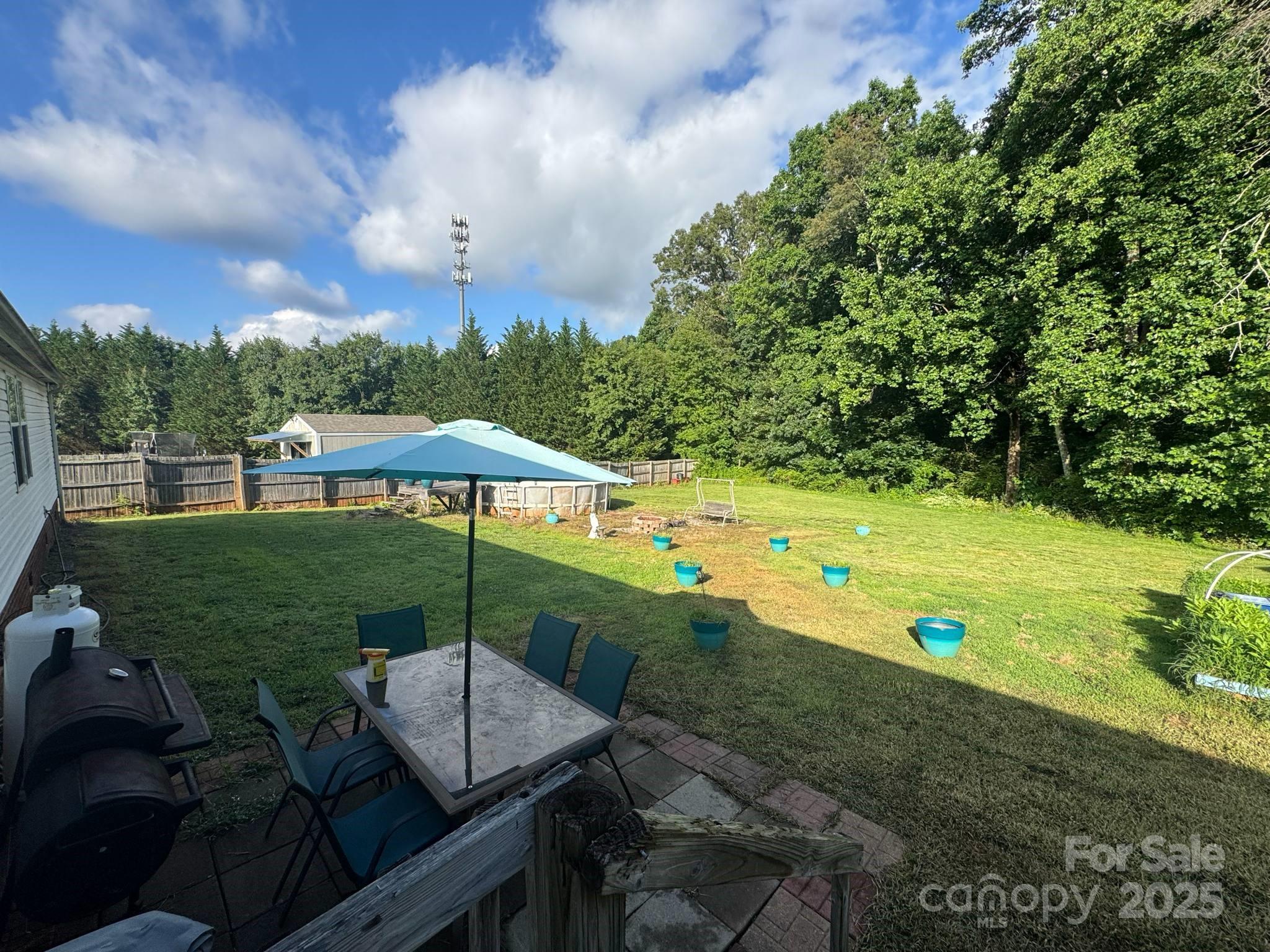 2194 Sterling Ridge Drive Newton, NC 28658 - Photo 8 of 26 a view of a table and chairs under an umbrella