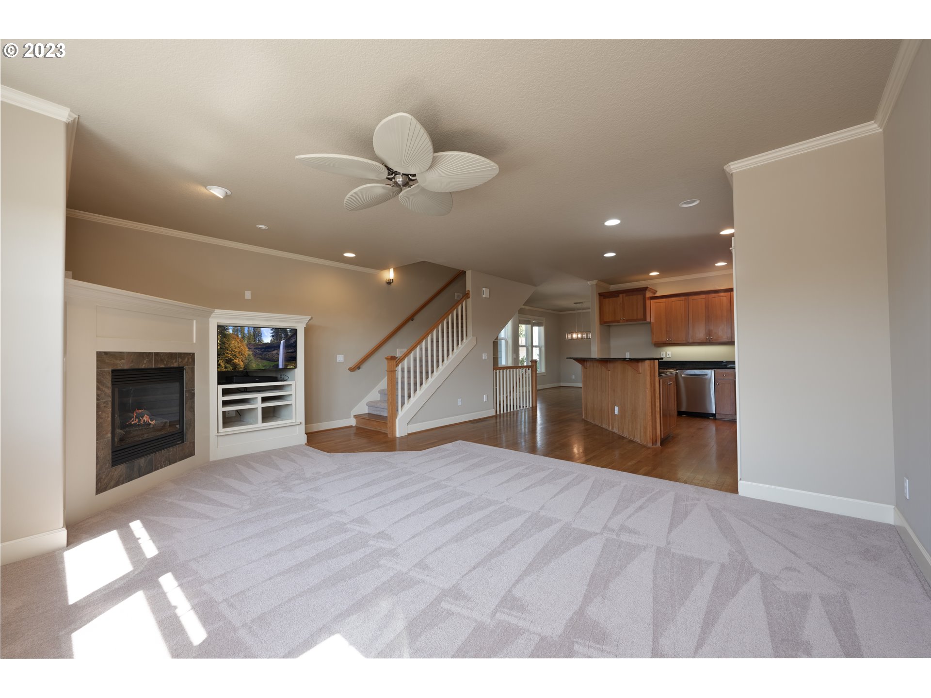 2213 St Moritz Loop West Linn, OR 97068 - Photo 16 of 48 a view of a livingroom with furniture a fireplace
