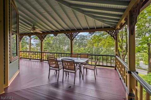 a view of a city from a roof deck