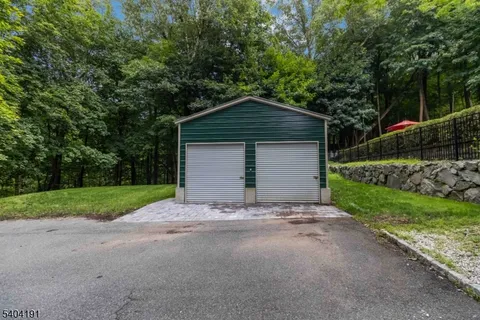 a view of a lake with a yard