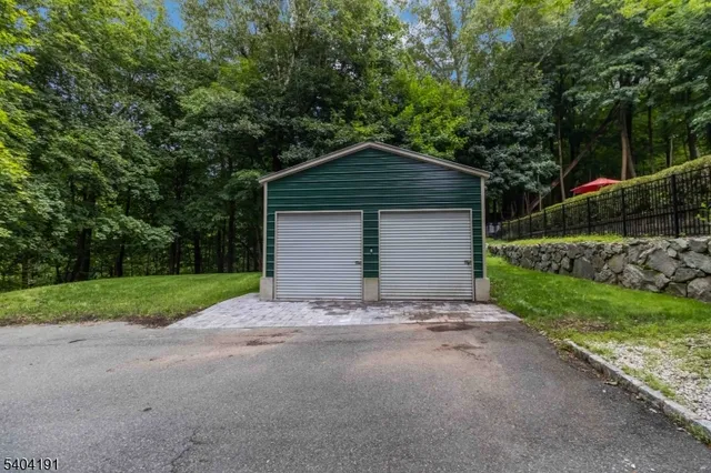 a view of a lake with a yard