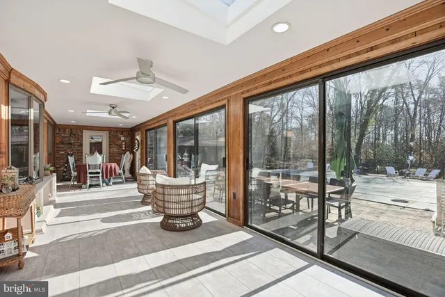 a bedroom with a bed and a walk in closet