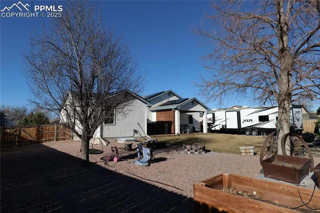 a view of a house with a patio