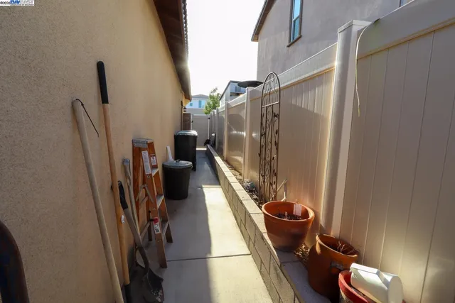 a room with furniture and a potted plant