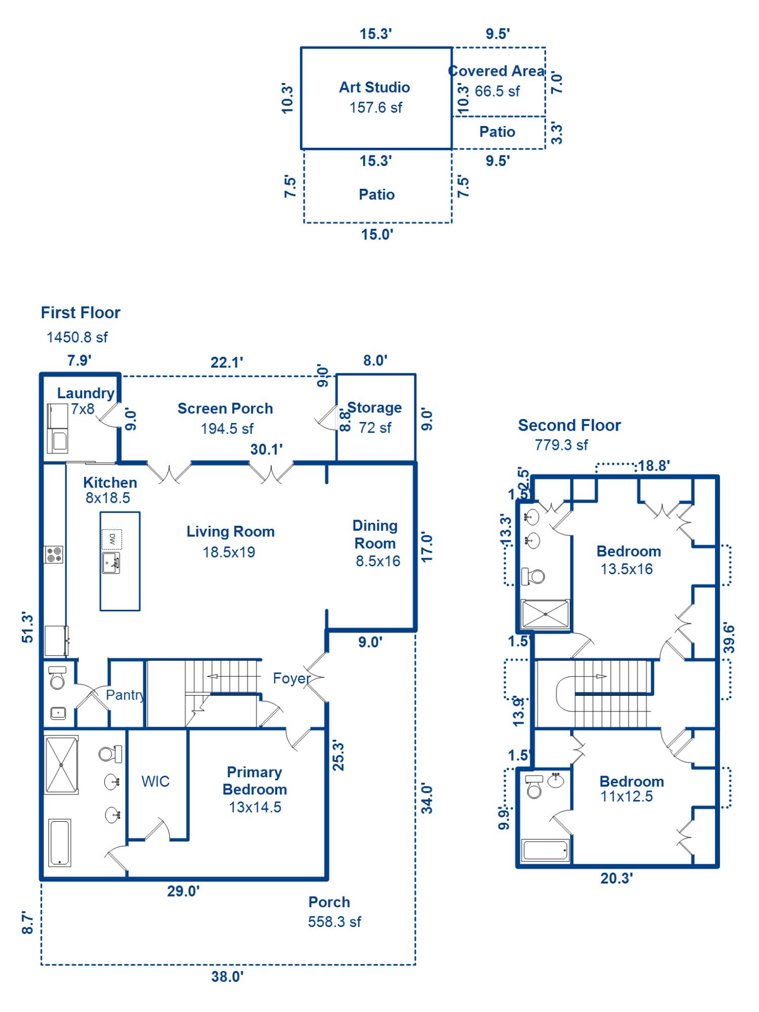 1340 Langford Road Mount Pleasant, SC 29464 - Photo 43 of 43 Floor Plan