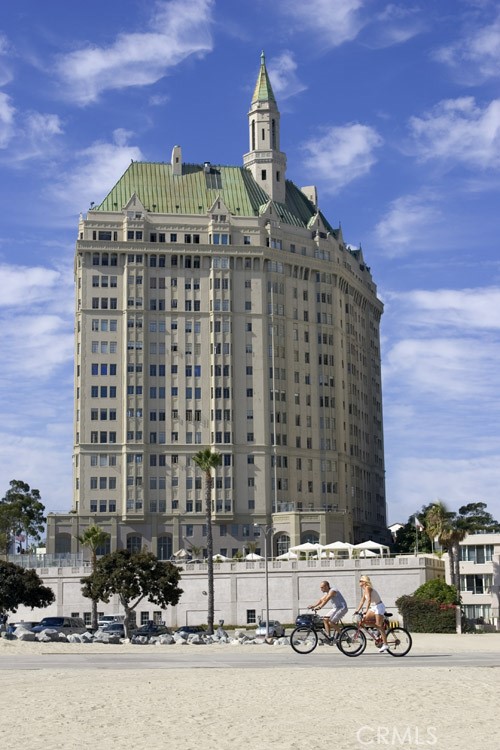 a front view of a building