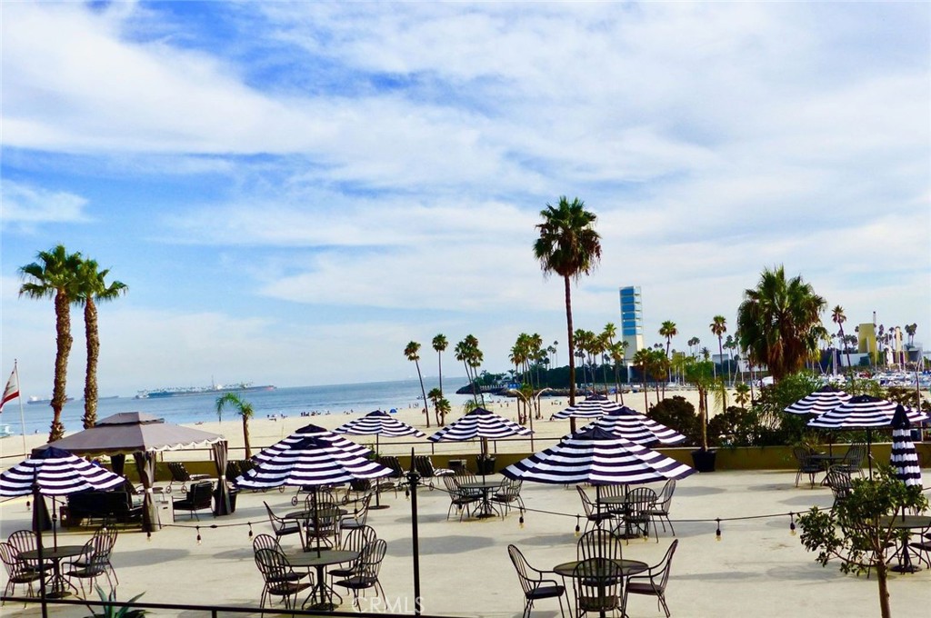 800 East Ocean Boulevard, Unit 1007 Long Beach, CA 90802 - Photo 32 of 43 an outdoor space with patio water view and sitting space