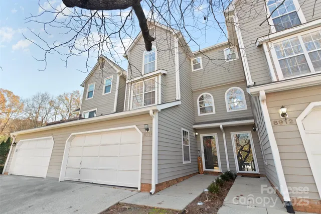 a front view of a building