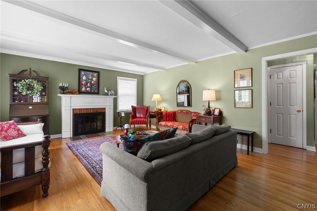 410 Meadow Road Geddes, NY 13219 - Photo 5 of 50 The formal living room and gorgeous hardwood floors.