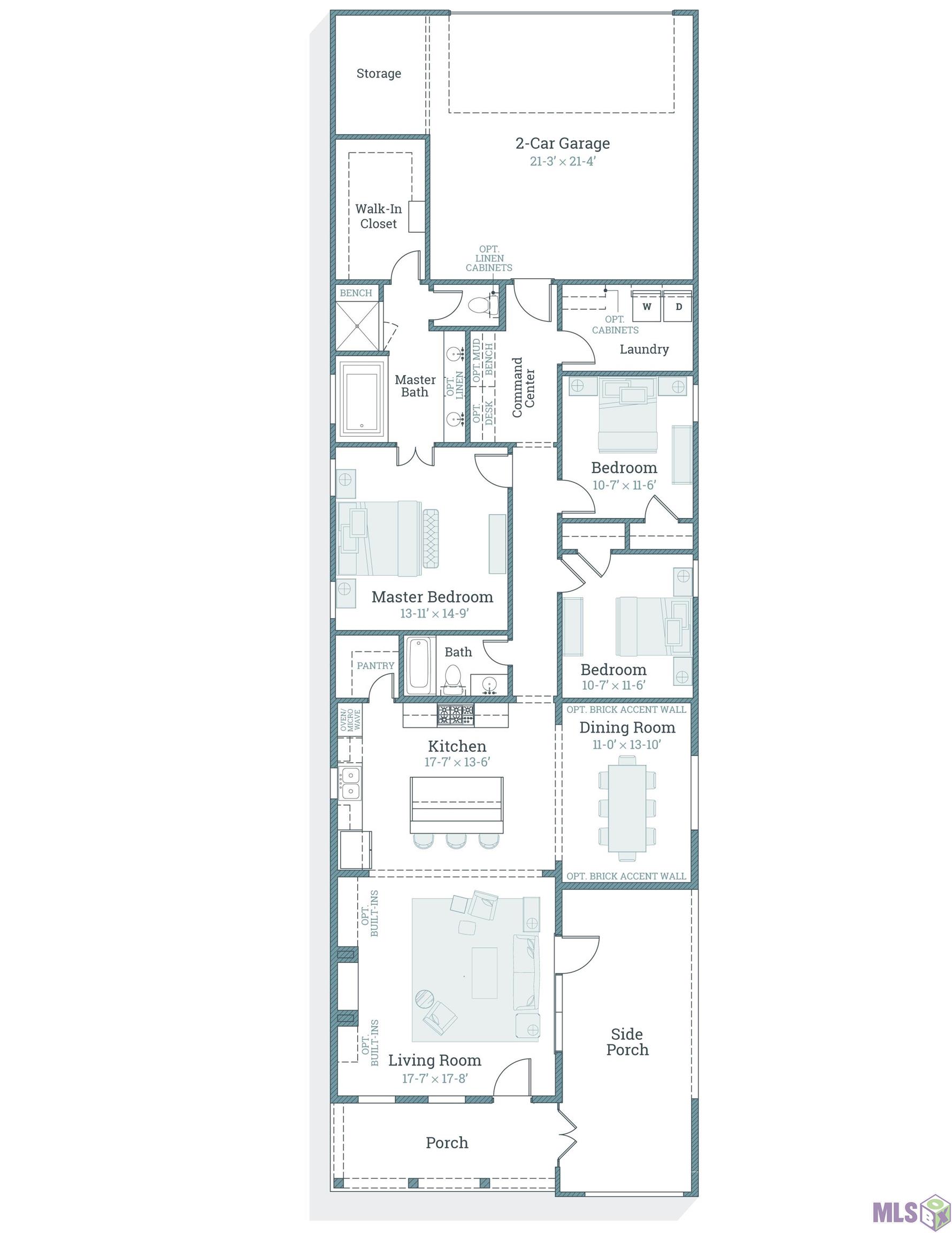 1721 Rouzan Avenue Baton Rouge, LA 70808 - Photo 21 of 21 Fleur - Floorplan