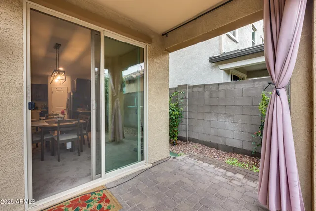 a backyard of a house