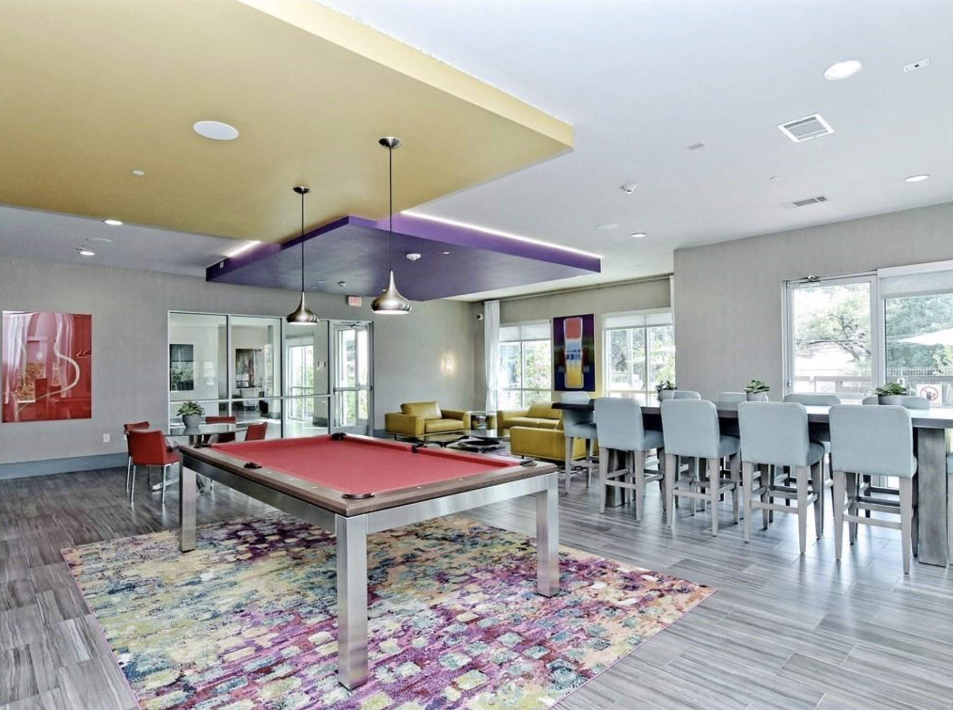 1900 Barton Springs Road, Unit 3031 Austin, TX 78704 - Photo 27 of 37 a dining room with furniture and wooden floor