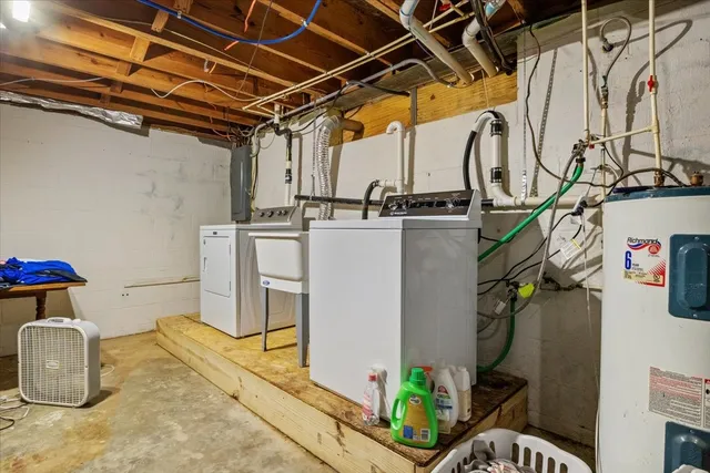 a view of storage and utility room