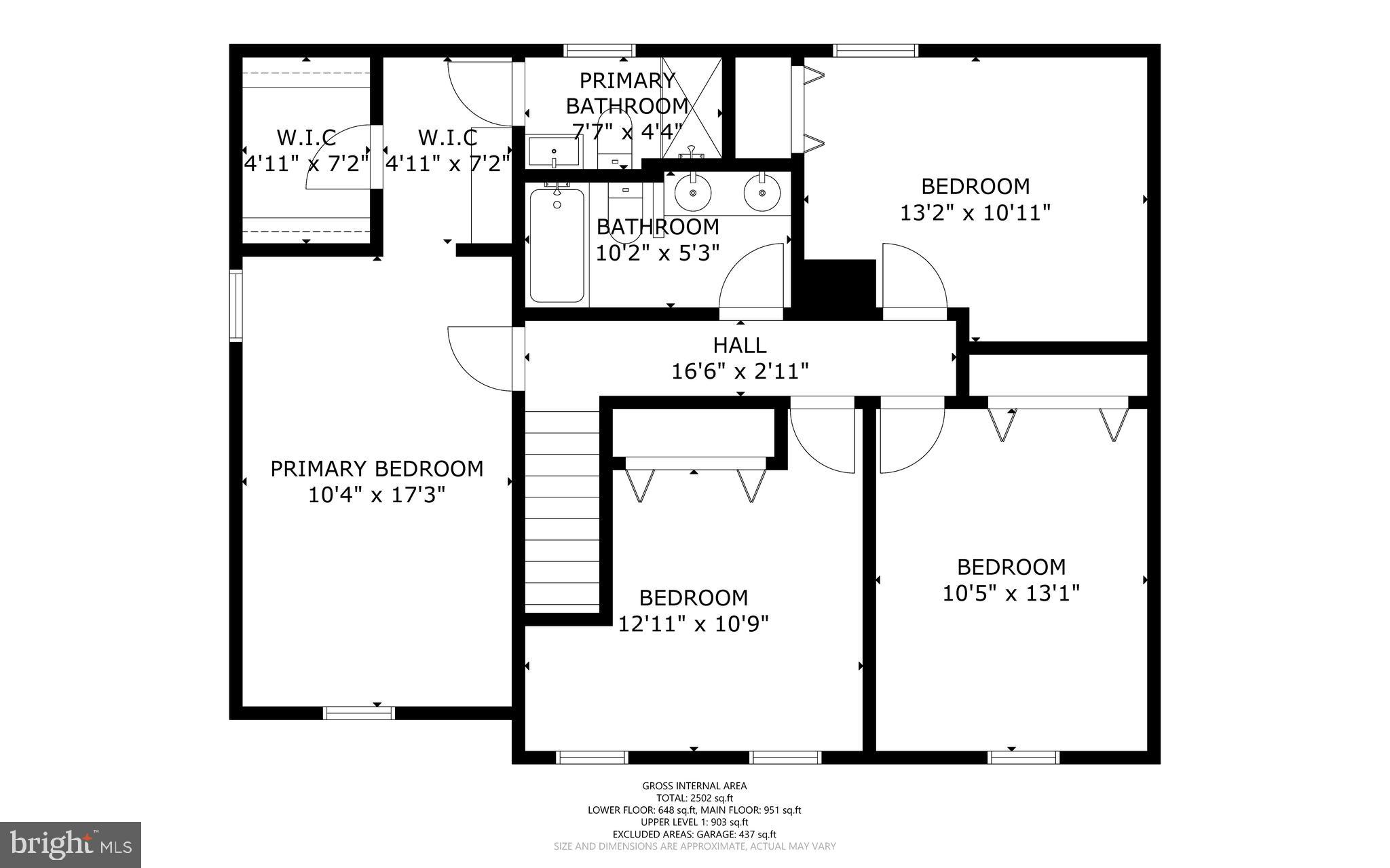 5461 Marsh Hawk Way Columbia, MD 21045 - Photo 47 of 48 Upper Level Floor Plan