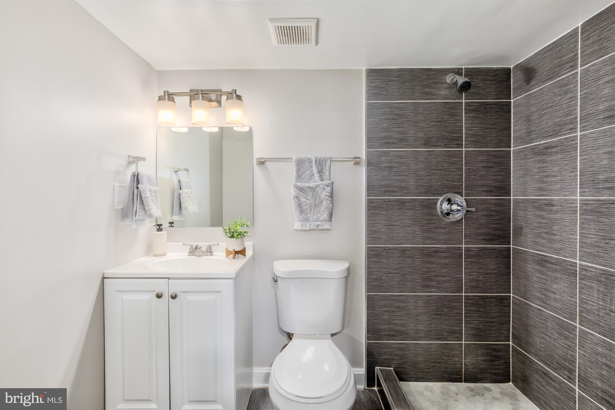 4003 Ames Street Northeast Washington, DC 20019 - Photo 39 of 44 Sleek modern bathroom with stylish finishes.