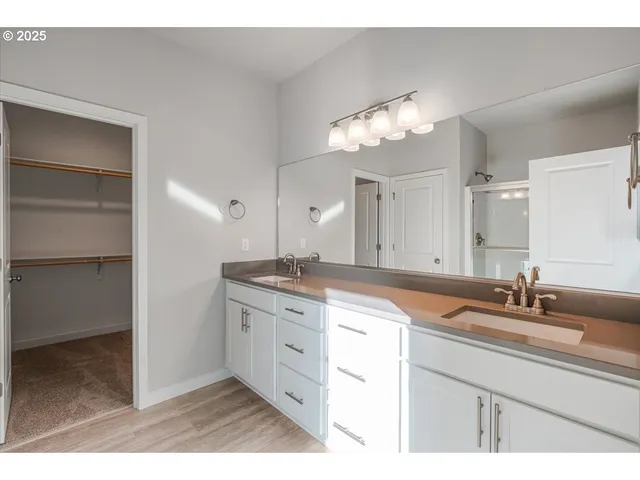 a close view of closet