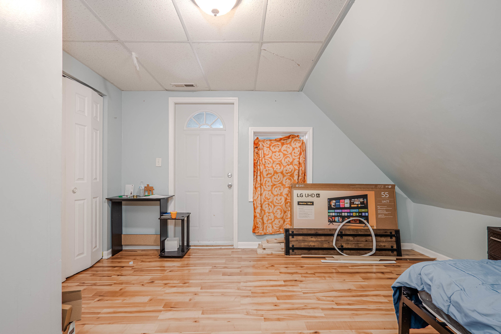4910 West Walton Street Chicago, IL 60651 - Photo 16 of 27 a view of a livingroom with wooden floor and furniture