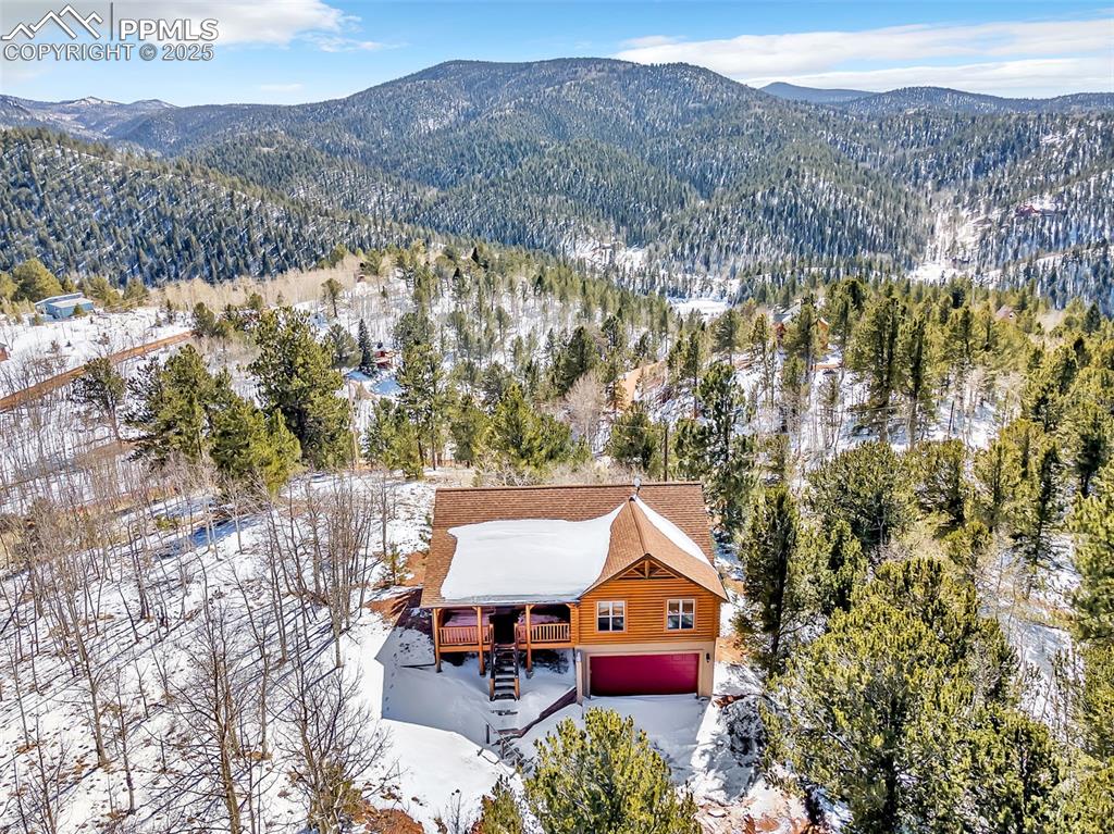 17549 Highway 67 Divide, CO 80814 - Photo 38 of 46 a aerial view of a house with a yard basket ball court and a outdoor view
