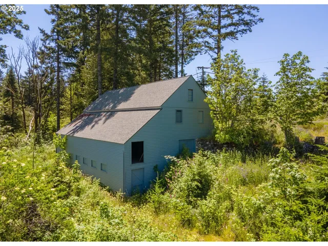 a aerial view of a house