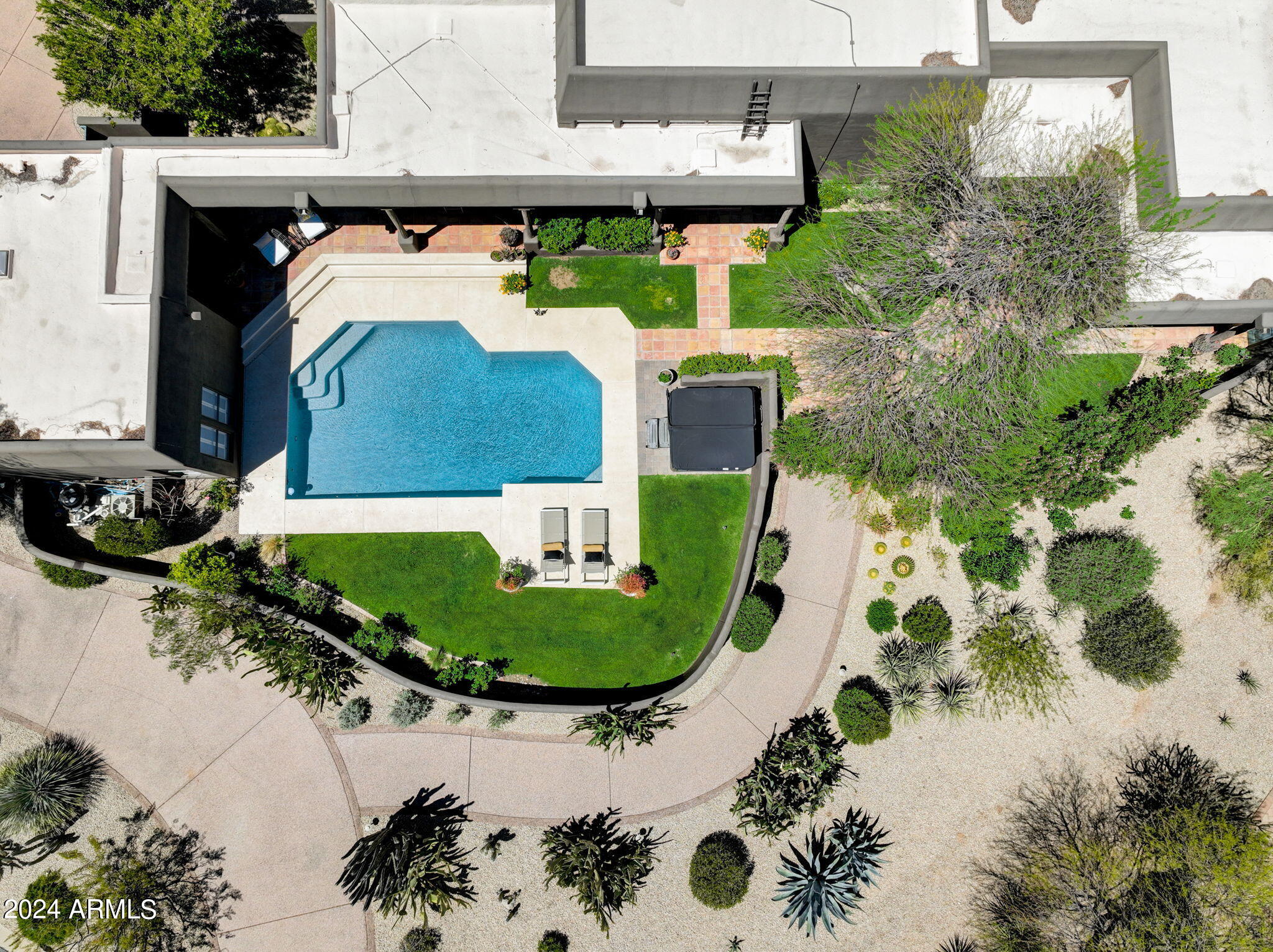 10468 East Quartz Rock Road Scottsdale, AZ 85255 - Photo 34 of 58 an aerial view of a house with outdoor space
