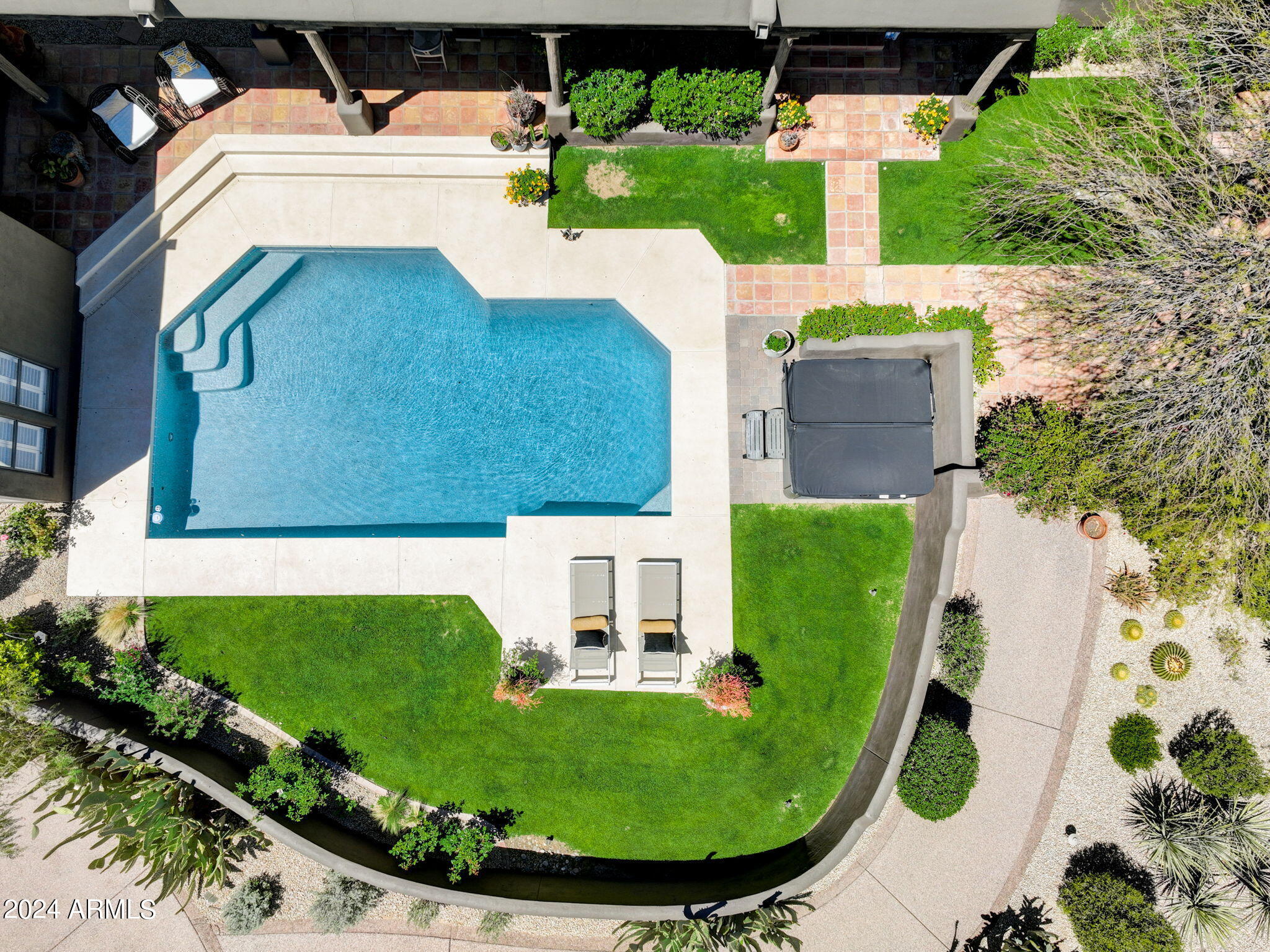 10468 East Quartz Rock Road Scottsdale, AZ 85255 - Photo 49 of 58 an aerial view of a house with outdoor space
