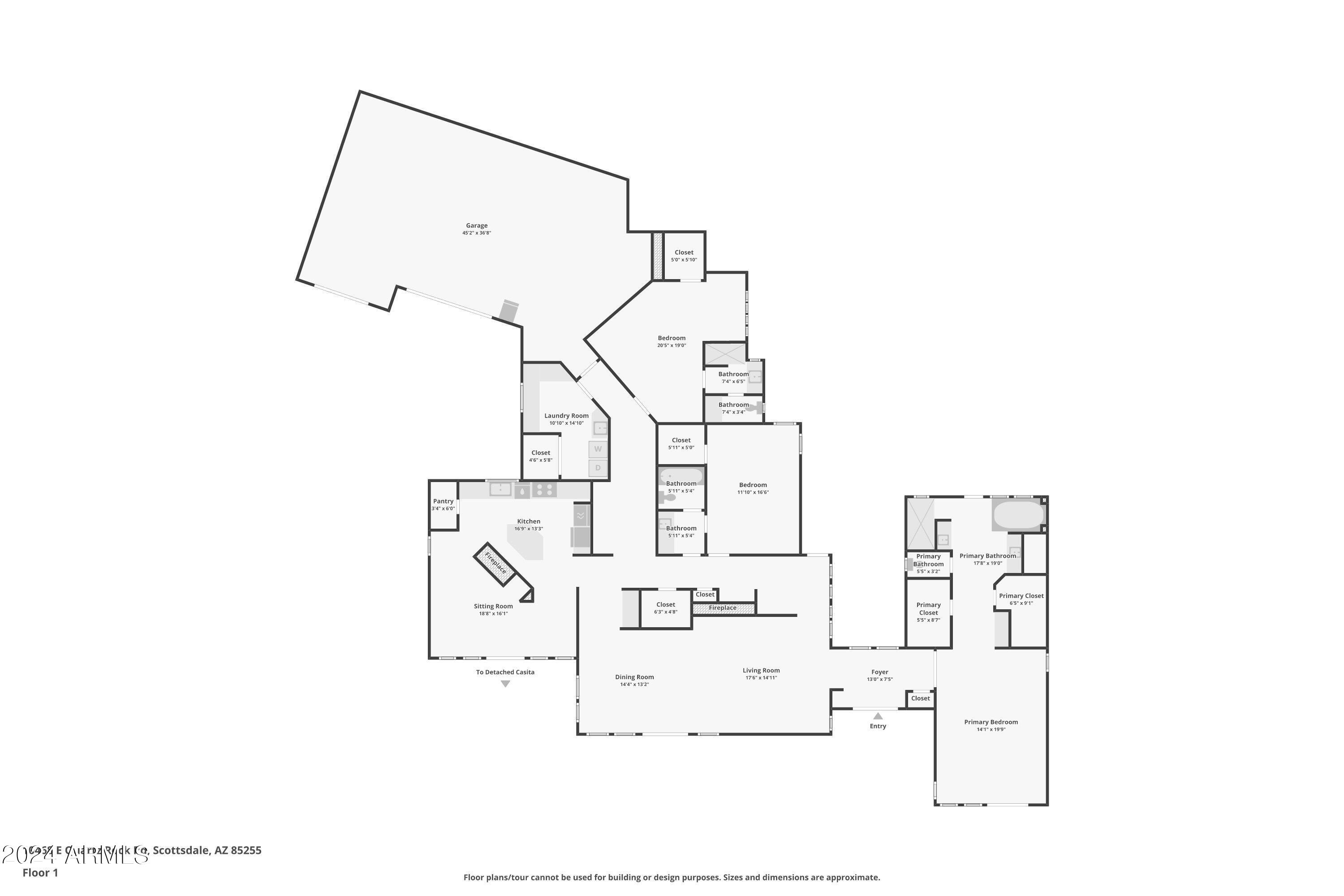 10468 East Quartz Rock Road Scottsdale, AZ 85255 - Photo 57 of 58 a picture of floor plan
