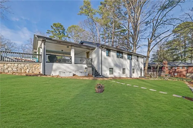 a view of city and mountain