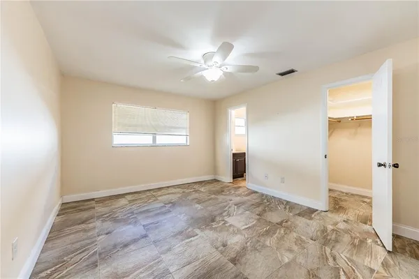 a room with furniture
