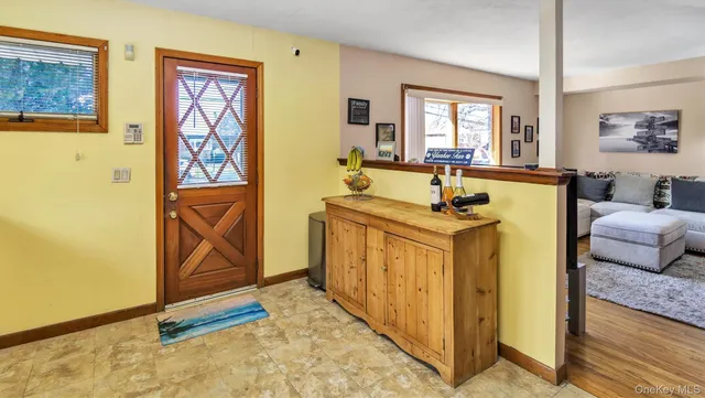 a very nice looking room with a large window