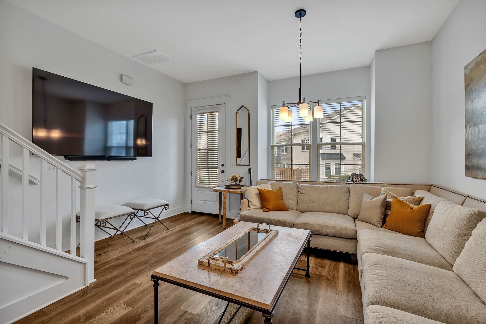 2024 Morrison Ridge Drive Nashville, TN 37221 - Photo 2 of 31 a living room with furniture and a flat screen tv