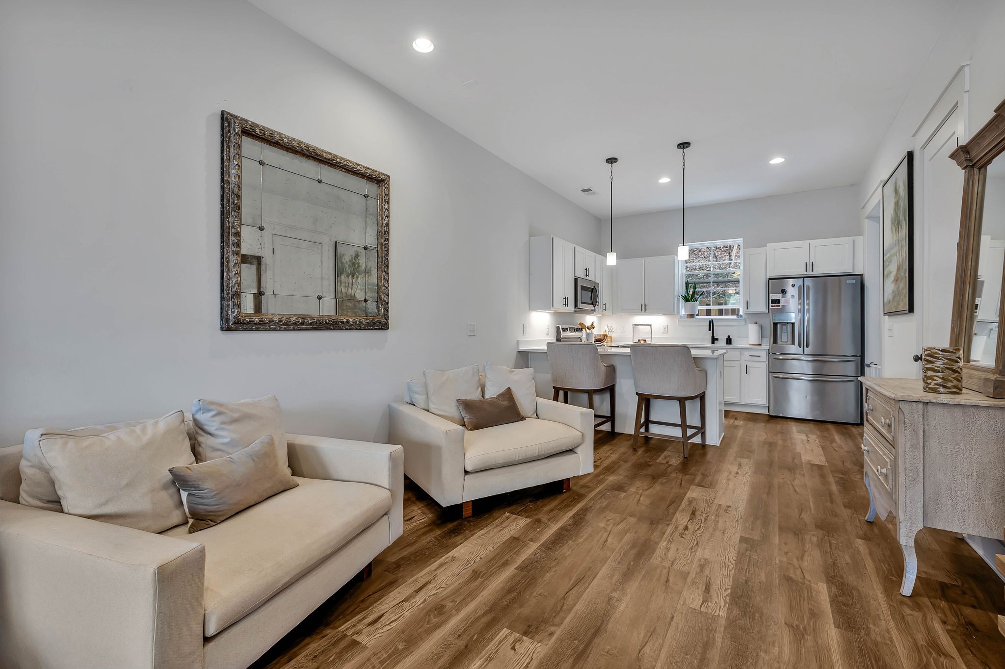 2024 Morrison Ridge Drive Nashville, TN 37221 - Photo 4 of 31 a living room with furniture and kitchen view