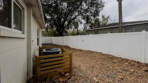 a backyard of a house