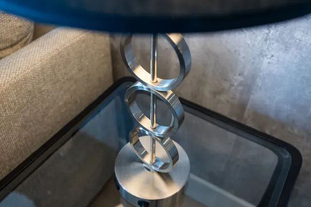 a room with gym equipment and a large window