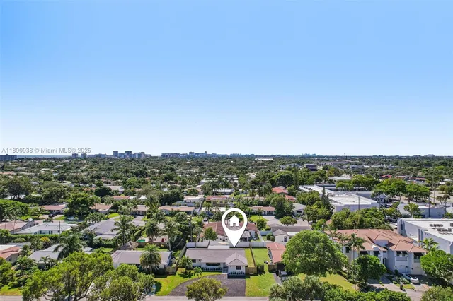 an aerial view of a city