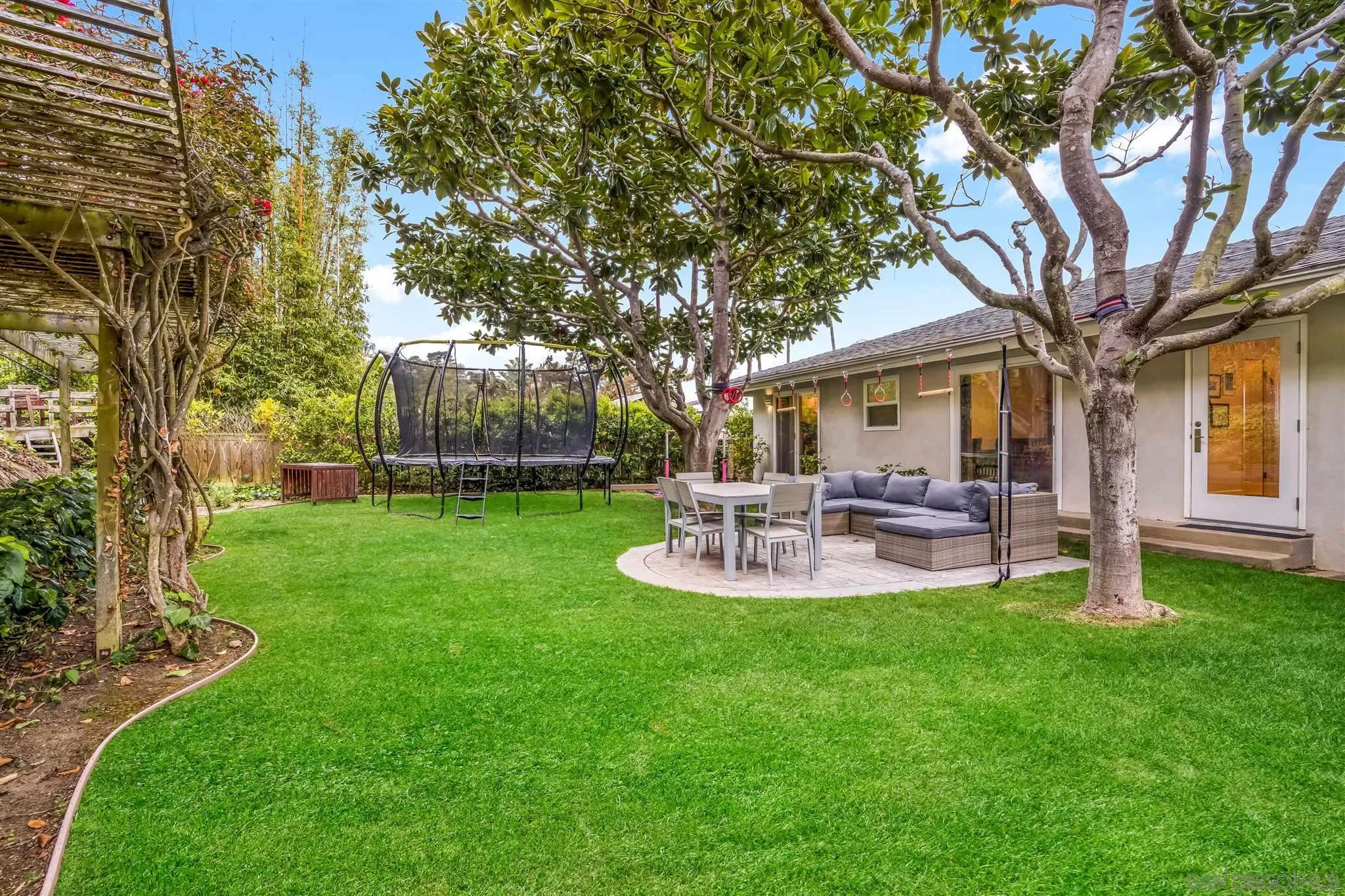 7356 Rue Michael La Jolla, CA 92037 - Photo 41 of 48 a view of a house with backyard and a slide