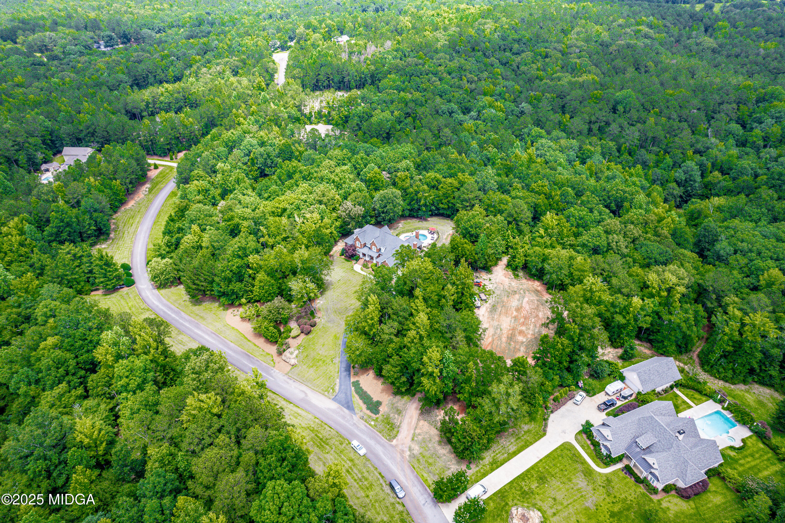 415 Irongate Macon, GA 31220 - Photo 54 of 56 an aerial view of a house with a yard