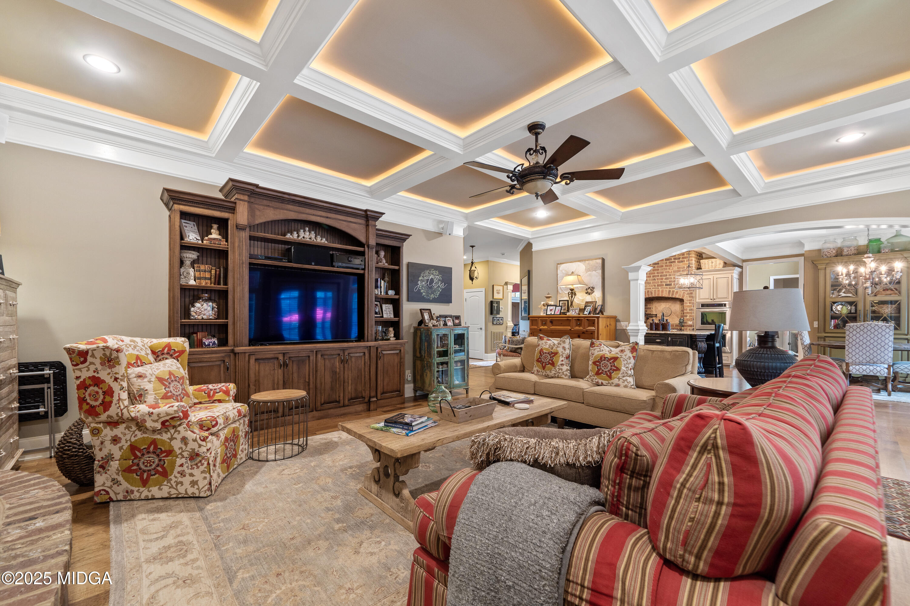 415 Irongate Macon, GA 31220 - Photo 10 of 56 a living room with furniture and a fireplace
