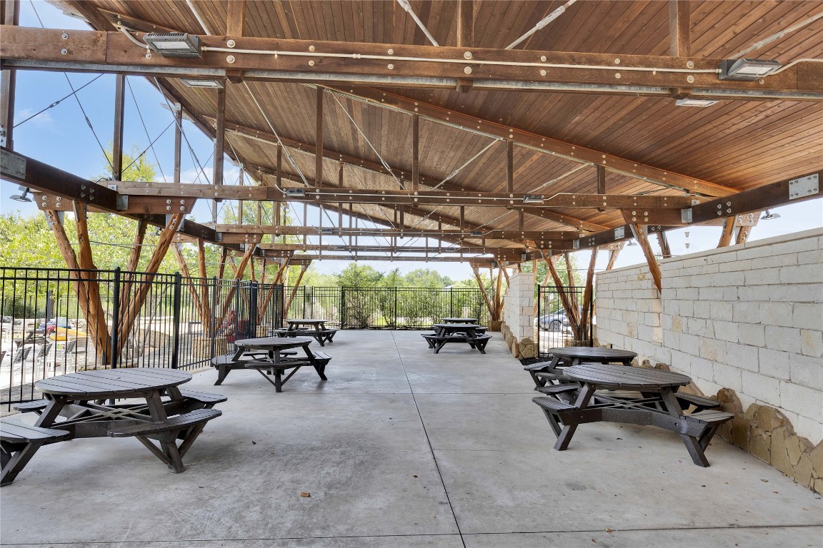1312 Terrace View Drive Georgetown, TX 78628 - Photo 17 of 40 Oaks at San Gabriel community covered pavilion to gather and picnic area